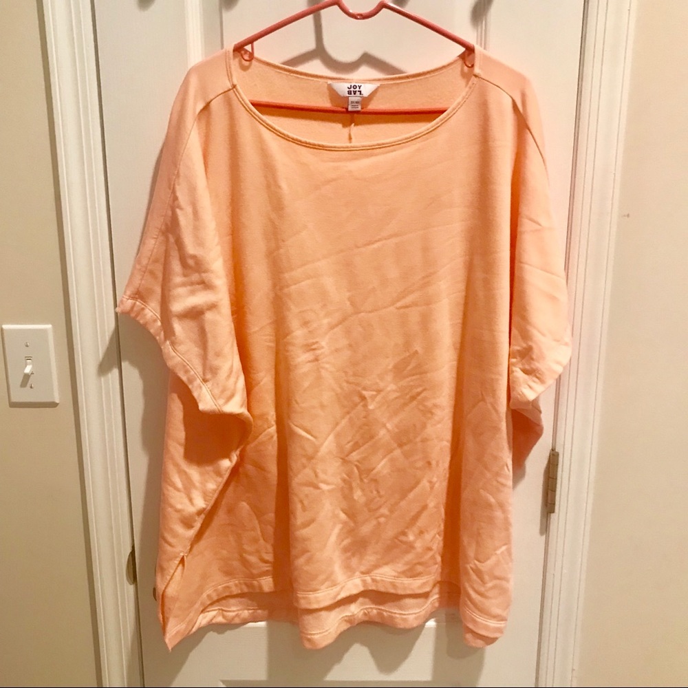 JOY/LAB Peach cozy short sleeved pullover